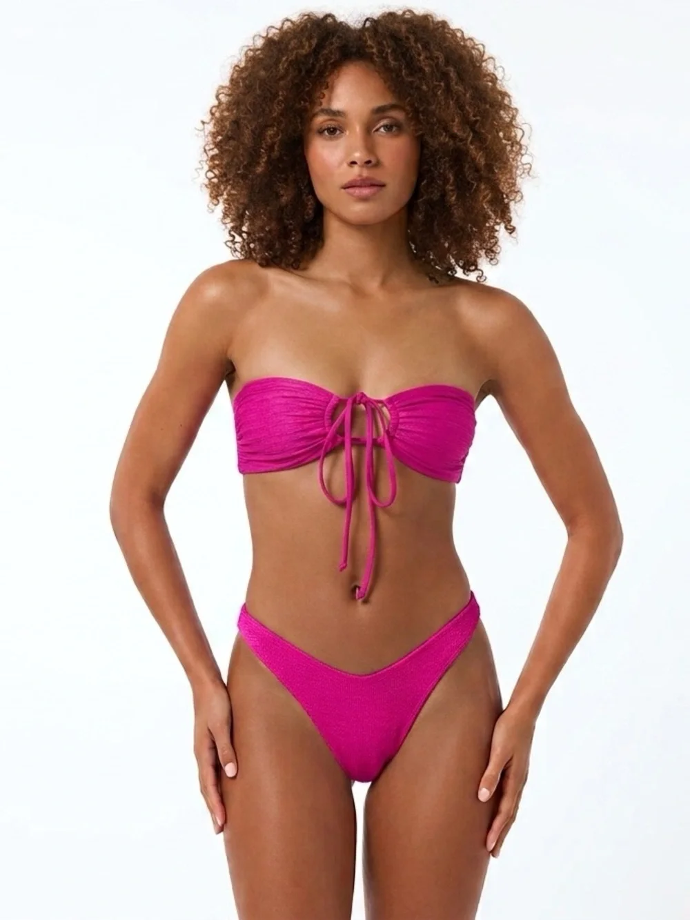 L*Space Bikini Set Dawn Convertible Top & Cabana Bitsy Bottom Large Resortwear